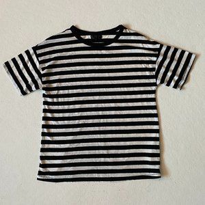 Perfect classic soft black and white striped tee